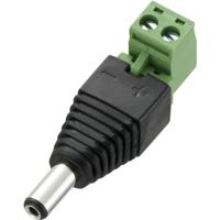 TRU COMPONENTS DC12-M Laagspannings-connector Stekker, recht 5.5 mm 2.1 mm 1 stuk(s) - thumbnail