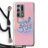 Girl boss: Huawei P40 Pro Plus Transparant Hoesje met koord