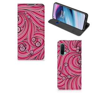 OnePlus Nord CE 5G Bookcase Swirl Pink