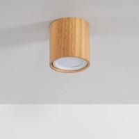 Plafondspot LED hout rond 6W 2700K warm wit &apos;Sigrid&apos;