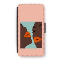 Orange lips: iPhone 7 Plus Flip Hoesje - thumbnail