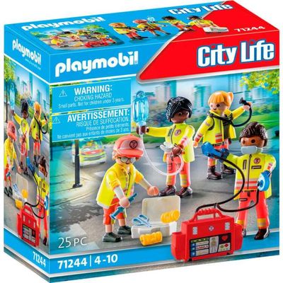 PLAYMOBIL City Life - Reddingsteam Constructiespeelgoed