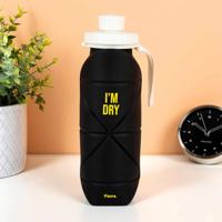 Opvouwbare waterfles - Zwart