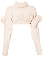 Onefifteen x Beyond The Radar pull crop en maille - Rose