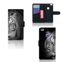 Huawei P8 Lite 2017 Telefoonhoesje met Pasjes Tijger - thumbnail