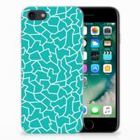 iPhone SE 2022 | SE 2020 | 8 | 7 | Hoesje maken | Cracks Blue