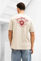 Adidas Novelty Bowl T-Shirt Heren Beige - Maat S - Kleur: BeigeRood | Soccerfanshop