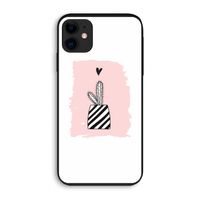 Zwart-wit cactus: iPhone 11 Biologisch afbreekbaar hoesje
