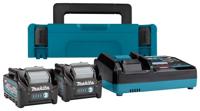 Makita accu startset xgt dc40ra/2xbl4025