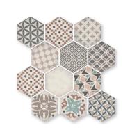 Terre d&apos;Azur Epoca Mozaiek Tegel Hexagon - Marfil Porselein Geglazuurd 280x300 mm