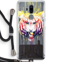 Fading: LG G7 Thinq Transparant Hoesje met koord Fading: LG G7 Thinq Transparant Hoesje met koord