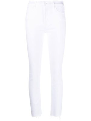 MOTHER jean droit Fairest of They All à taille haute - Blanc