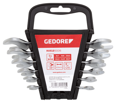 Gedore RED R05125012 | dubbele steeksleutelset | kort | 6-32 mm | 12-delig - 3300961