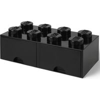 Room Copenhagen LEGO Brick Drawer 8 Zwart opbergdoos