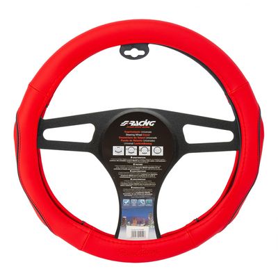 Simoni Racing Stuurwielhoes Pretty Red - 37-39cm - Rood Eco-Leder SRCVT69R