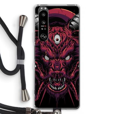 Hell Hound and Serpents: Sony Xperia 1 III Transparant Hoesje met koord