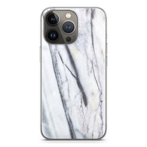 Gestreepte marmer: iPhone 13 Pro Transparant Hoesje