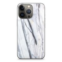 Gestreepte marmer: iPhone 13 Pro Transparant Hoesje