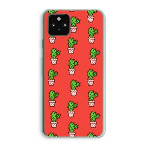 Mini cactus: Google Pixel 5a 5G Transparant Hoesje