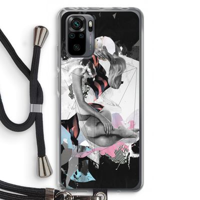 Camouflage de sommeil: Xiaomi Redmi Note 10 Pro Transparant Hoesje met koord