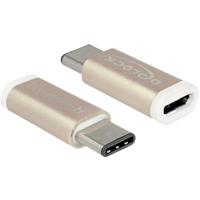 Delock USB 2.0 Adapter [1x USB-C stekker - 1x Micro-USB 2.0 B bus] 65677 0.00 m - thumbnail