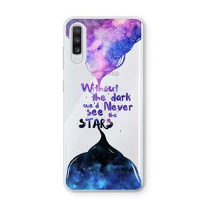 Stars quote: Samsung Galaxy A70 Transparant Hoesje
