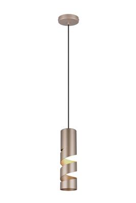 Trio Koker hanglampStream Ø 8cm - messing mat - 364000165
