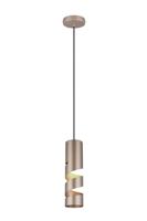 Trio Koker hanglampStream Ø 8cm - messing mat - 364000165