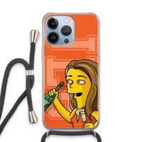 Jamie Lee Simpson: iPhone 13 Pro Transparant Hoesje met koord Jamie Lee Simpson: iPhone 13 Pro Transparant Hoesje met koord