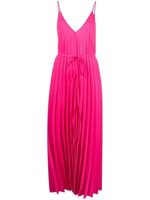 P.A.R.O.S.H. robe longue Palmer à design plissé - Rose