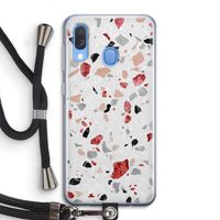 Terrazzo N°12: Samsung Galaxy A40 Transparant Hoesje met koord