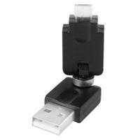 USB 2.0 A mannetje naar Micro USB 360 graden draaibare Adapter voor Samsung Galaxy S IV / i9500 / S III / i9300 / Note II / N7100 / i9220 / i9100 / i9