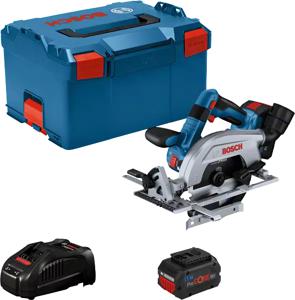 Bosch Professional GKS 18V-57-2 L Accu-cirkelzaag Zaagdiepte 90° (max.) 57 mm Incl. 2 accus, Incl. lader, Incl. koffer 18 V 5.5 Ah