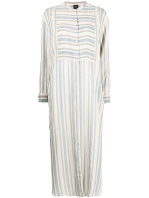 ASPESI robe-chemise à rayures - Bleu
