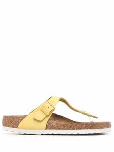 Birkenstock sandales Gizeh à bride salomé - Jaune