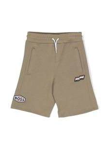 BOSS Kidswear short de bain à patch logo - Vert