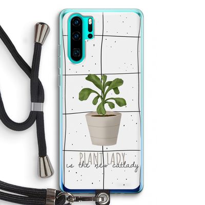Kamerplant op vensterruit: Huawei P30 Pro Transparant Hoesje met koord
