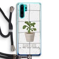 Kamerplant op vensterruit: Huawei P30 Pro Transparant Hoesje met koord