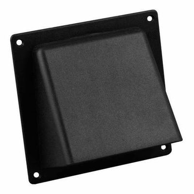 Kunststof Gevelkap Met Klep Aansluitmaat Ø 150mm - Zwart Kunststof Gevelkap Met Klep Aansluitmaat Ø 150mm - Zwart
