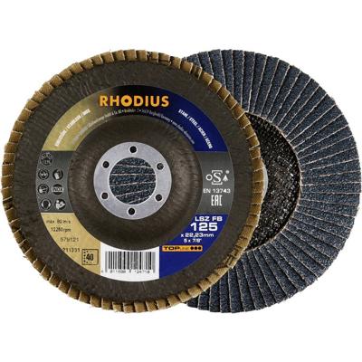 Rhodius 211331 Lamellenschijf Diameter 125 mm Boordiameter 22.23 mm RVS, Staal 1 stuk(s)