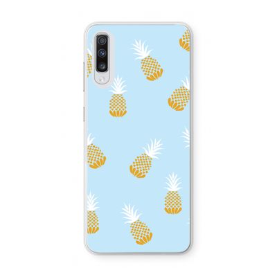 Ananasjes: Samsung Galaxy A70 Transparant Hoesje