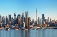 Glasschilderij skyline New York - thumbnail