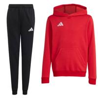 adidas Entrada 26 Hoodie Joggingpak Kids Rood Zwart