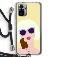 Ice cream: Xiaomi Redmi Note 10S Transparant Hoesje met koord