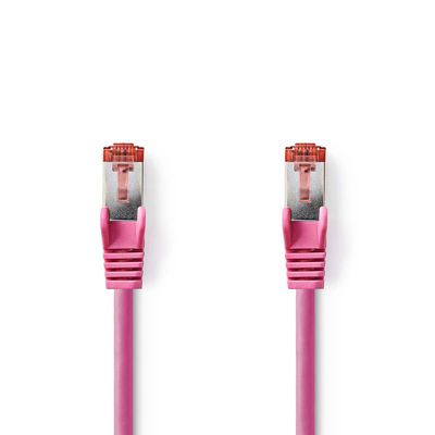 Nedis CAT6-kabel | RJ45 Male naar RJ45 Male | S/FTP | 15 m | Roze | 1 stuks - CCGP85221PK150 CCGP85221PK150