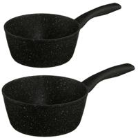 5Five Steelpannen - Alle warmtebronnen - Set 2x - Dia 18 en 20 cm - Aluminium