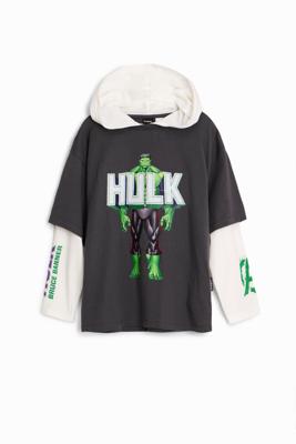 Hulk T-shirt met dubbele mouwen - BLACK - 9/10