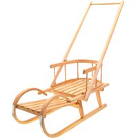 Viking Choice  Houten babyslee met rugleuning en slededuwer - thumbnail