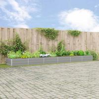 Plantenbak Lichtgrijs 195 x 100 x 45 cm Gegalvaniseerd staal