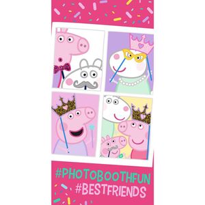 Peppa Pig Strandlaken Photobooth Fun - 70 x 140 cm - katoen